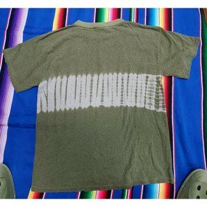 Bugle Boy T Shirt Mens Vintage 90s Striped Green Fade Grunge Skate Retro Medium